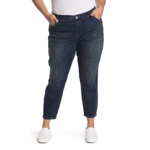 Kut From The Kloth Katie Straight Leg Cropped Jeans Stretch Plus Size 20W